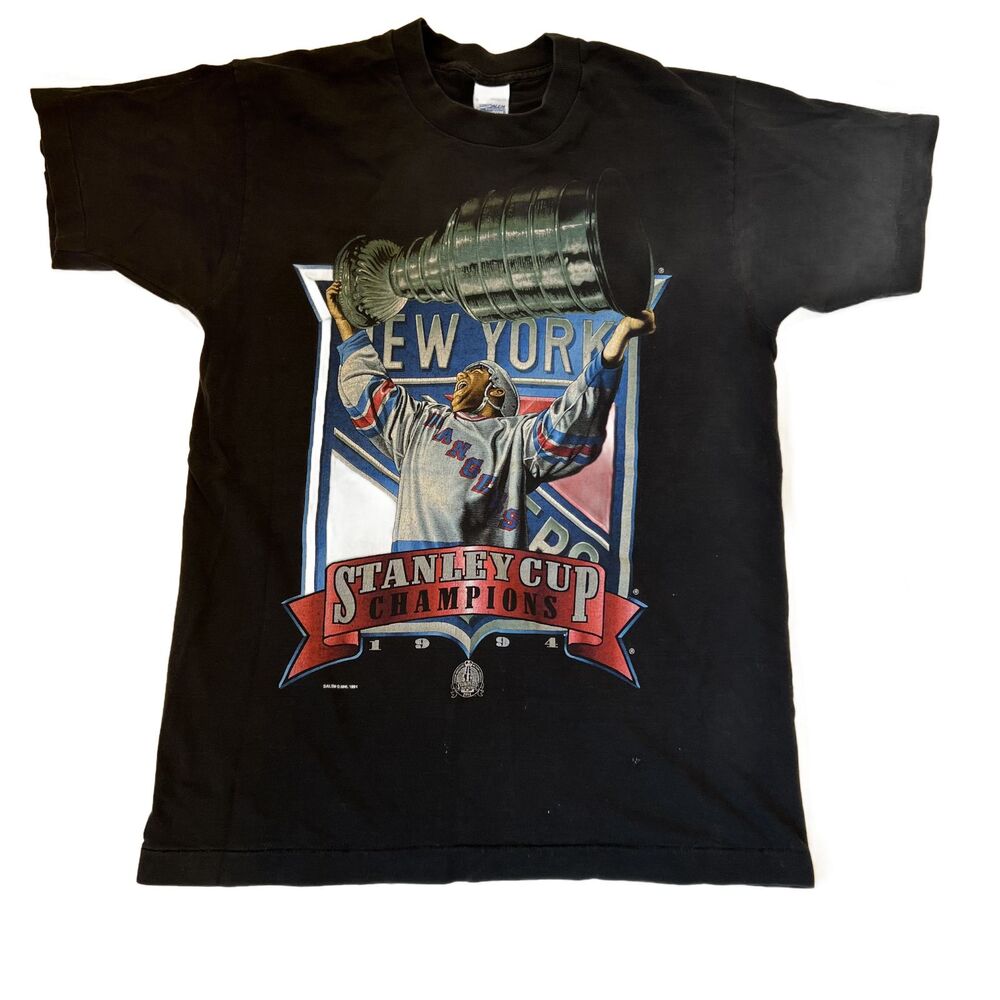 Vintage 1994 New York Rangers Stanley Cup Champions NHL Salem T-Shirt Men's M